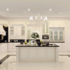 Tủ bếp Laminate màu trắng