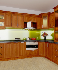 Tủ bếp gỗ đơn giản