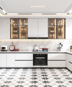 Tủ bếp gỗ mdf mẫu 2