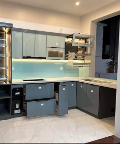 Tủ bếp khung inox