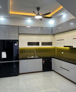 Tủ bếp kính cường lực