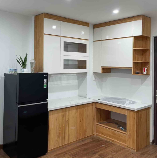 Tủ bếp nhựa mặt giả gỗ