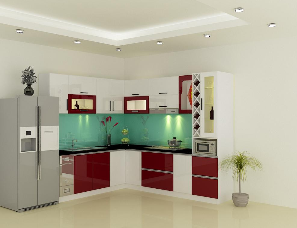 Tủ bếp nhựa phủ Laminate 11 Tủ bếp nhựa phủ Laminate