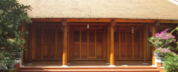 nhà gỗ 3 gian đẹp