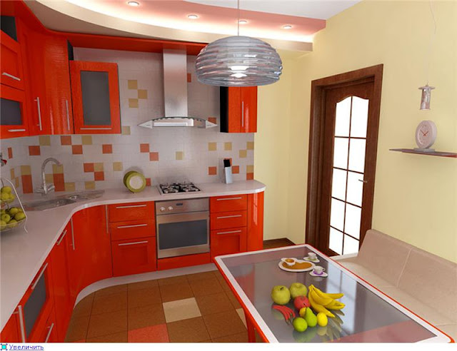 tủ bếp chữ L- mẫu số 3