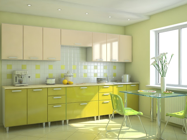 Tủ bếp màu xanh oliu 15 tu bep mau xanh oliu 1
