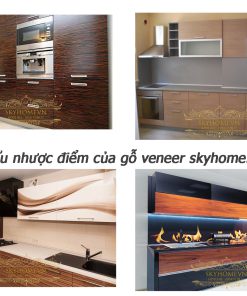 Tủ bếp veneer