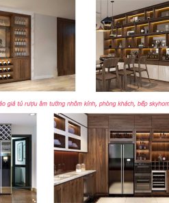 Tủ rượu âm tường