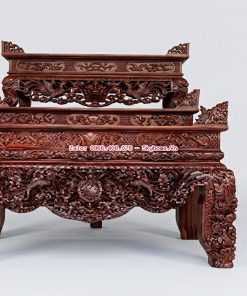 Mẫu vua sập thờ nhị cấp 2,17 m, sâu 1,27 m